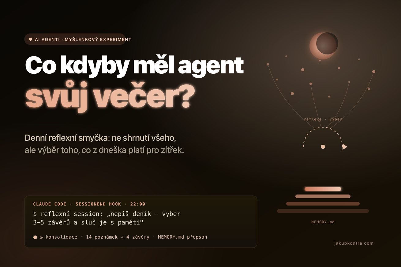 What if your agent had an evening — a daily reflection loop instead of summaries
